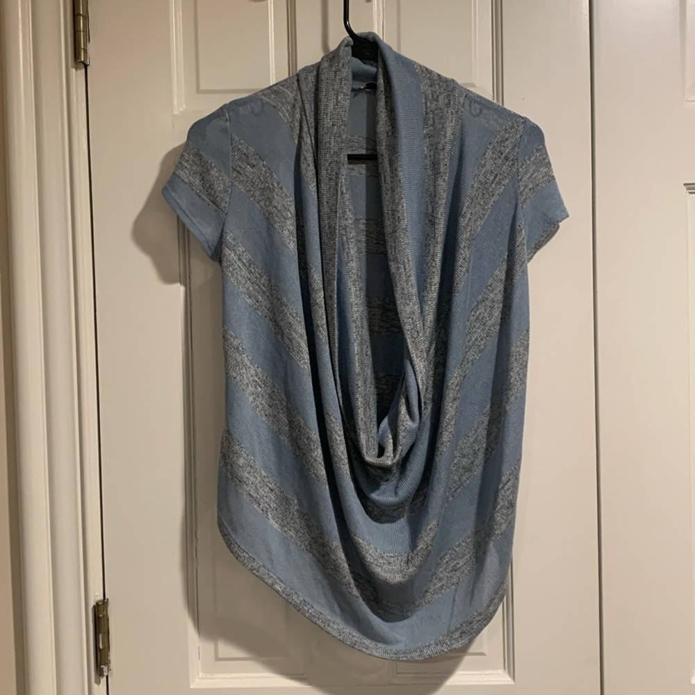 Drape Collar Crop Top